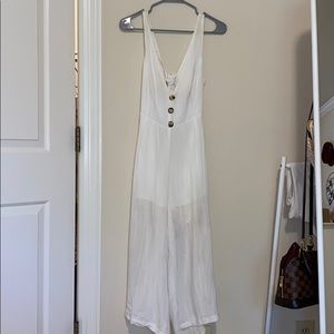 Cute Off White Jumpsuit